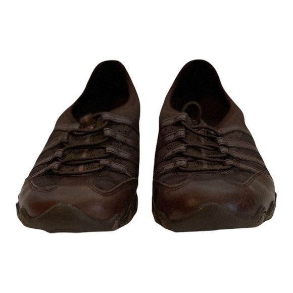 Skechers Women’s Slip-Ons Elastic Bungee Pull Laces Sz 7.5 USA Brown - Picture 7 of 12